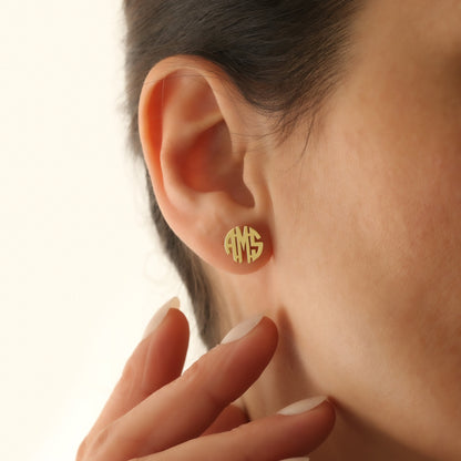 'Elegance' Monogram Earrings