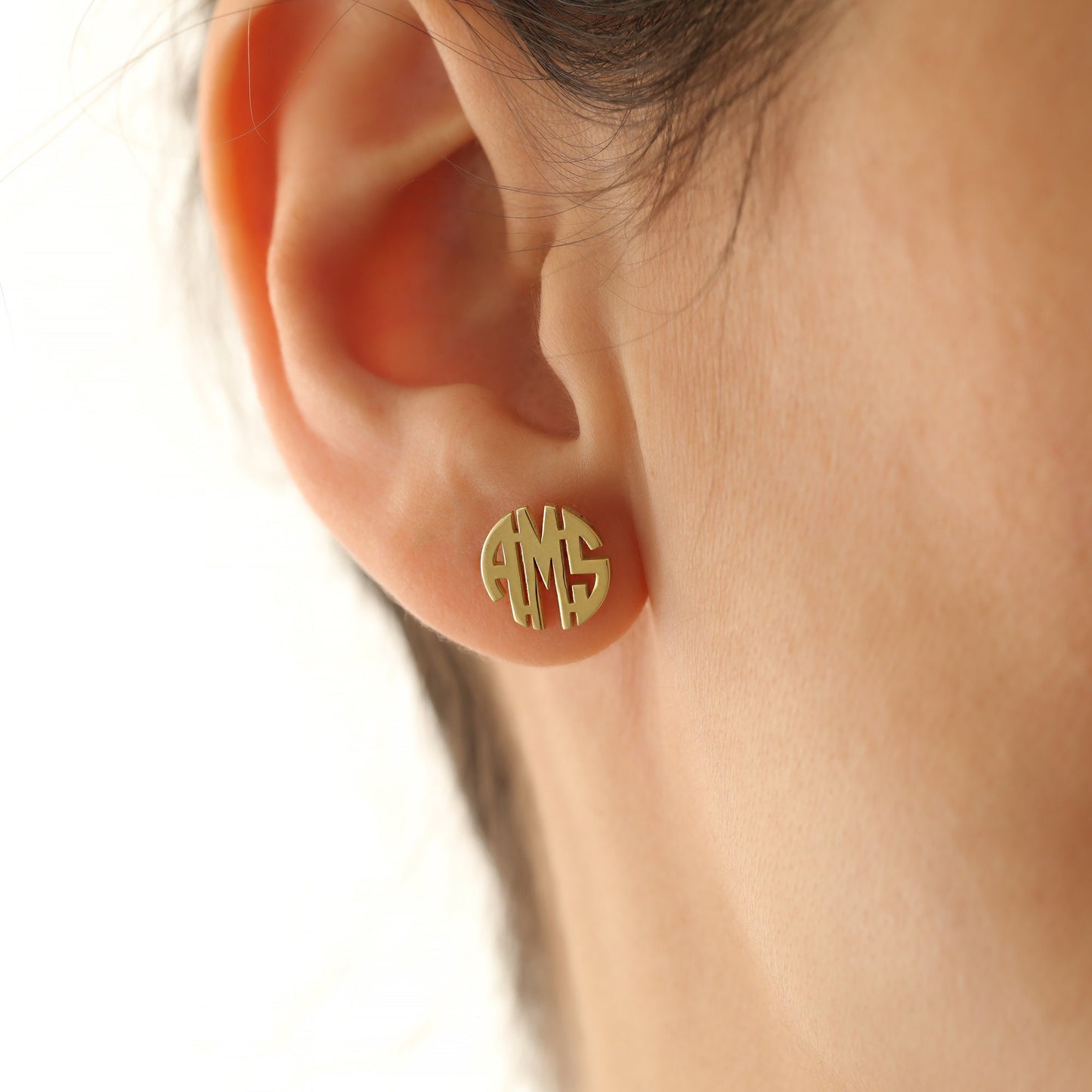 'Elegance' Monogram Earrings