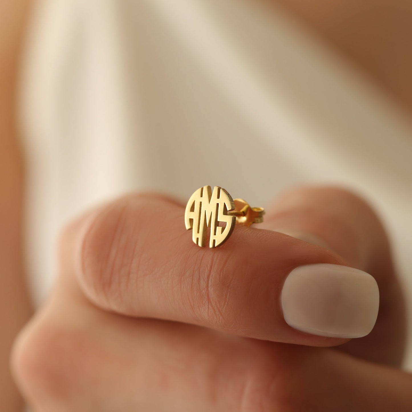 'Elegance' Monogram Earrings