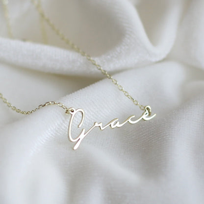 14k Gold Name Necklace-Personalized Necklace-Custom Necklace-Dainty Necklace-Personalized Gift-JX19