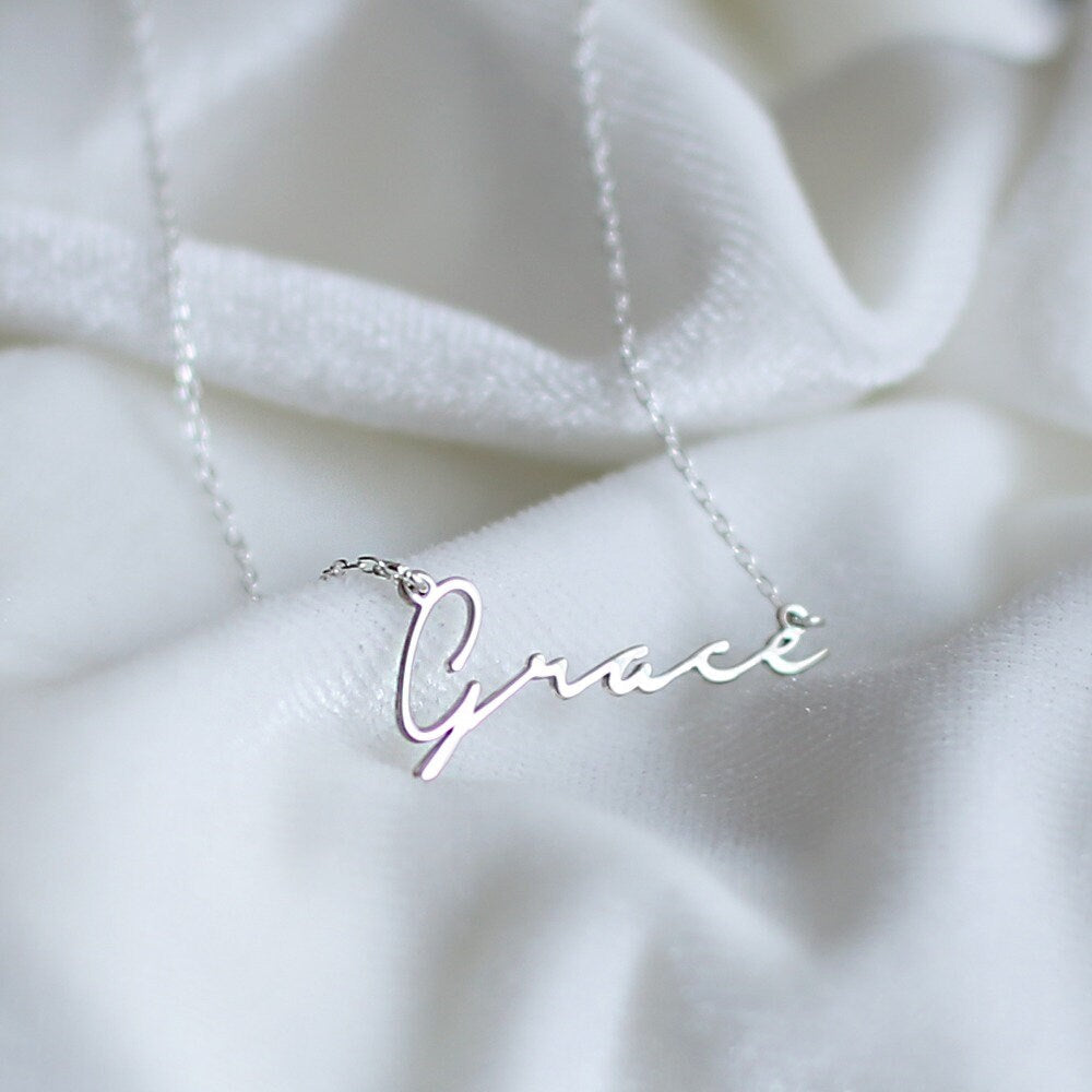 14k Gold Name Necklace-Personalized Necklace-Custom Necklace-Dainty Necklace-Personalized Gift-JX19