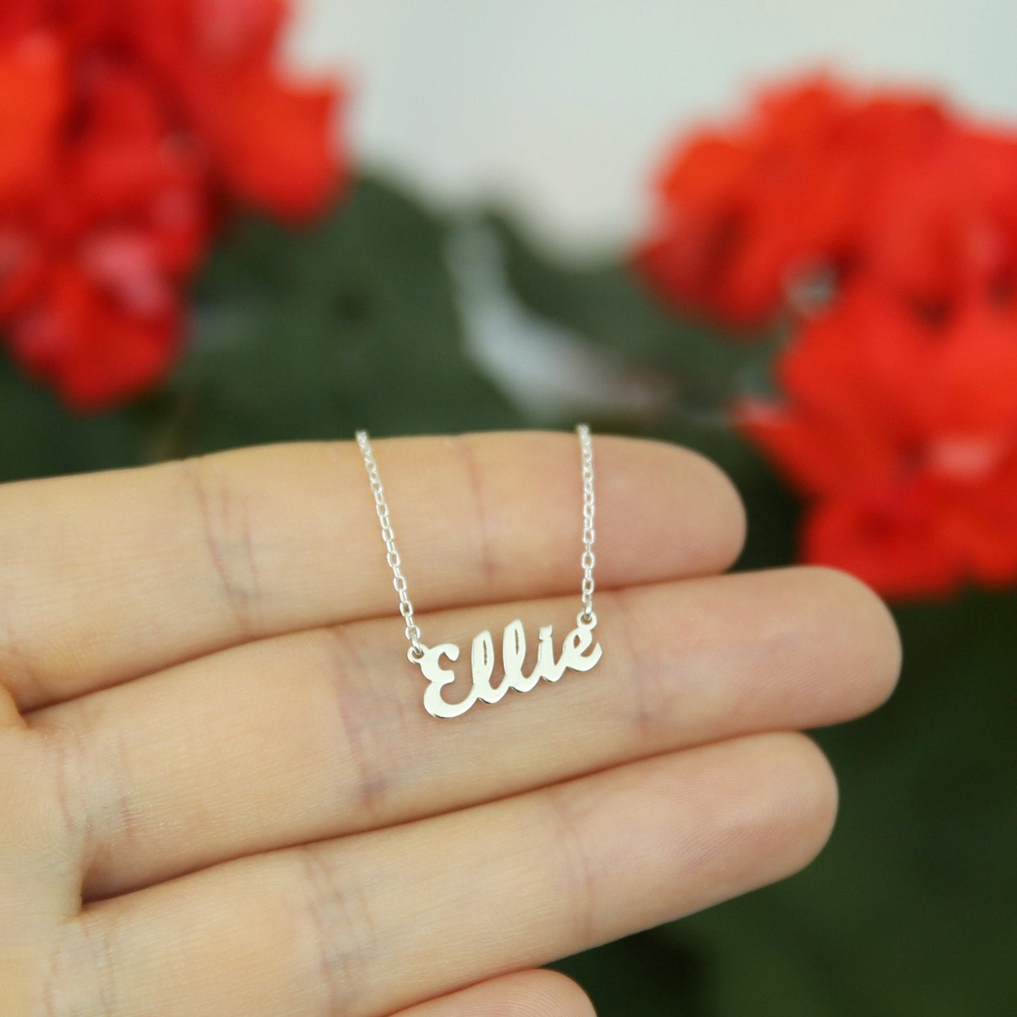 14k Gold Name Necklace, Dainty Necklace, Personalized Gifts,Personalized Necklace-Gift For Her-JX02