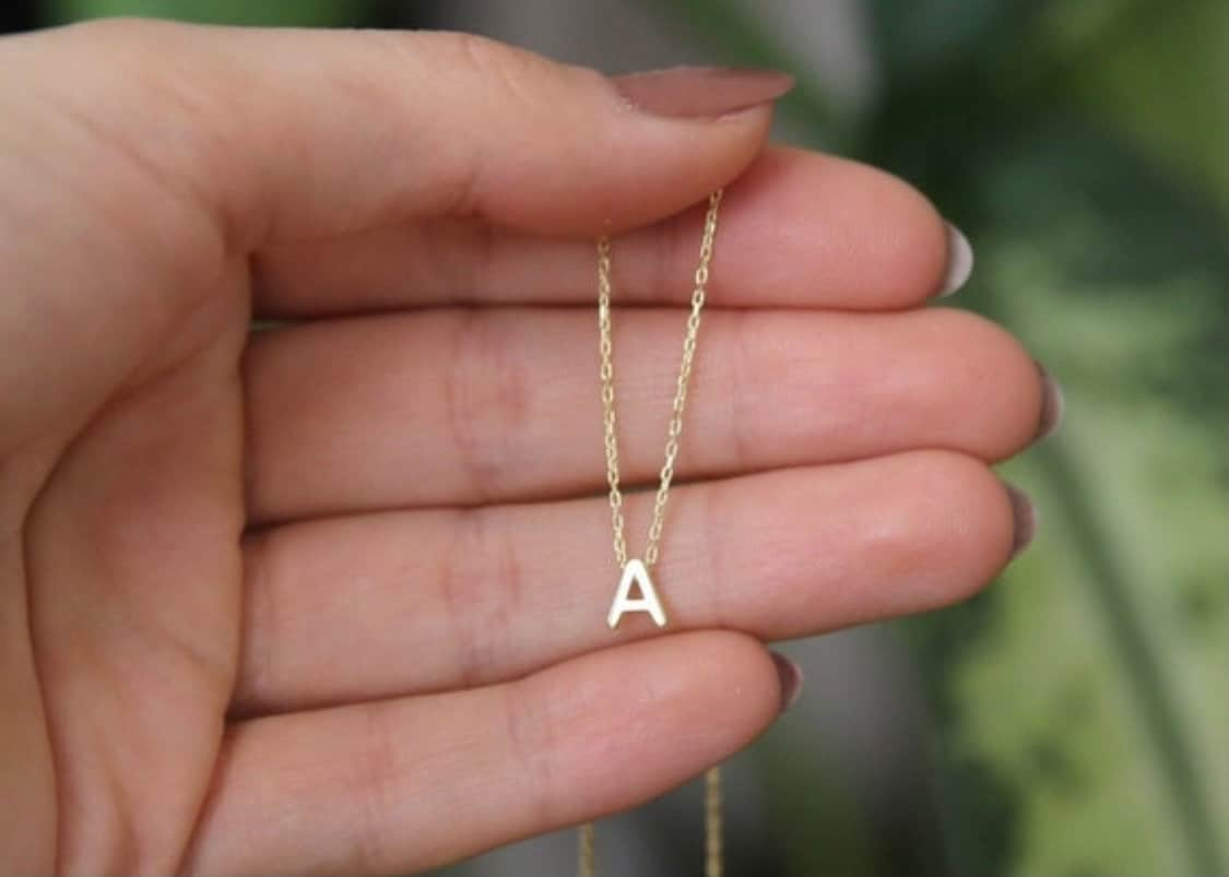 Initial Necklace,Dainty Necklace,Personalized Necklace,Personalized Gifts,JX34