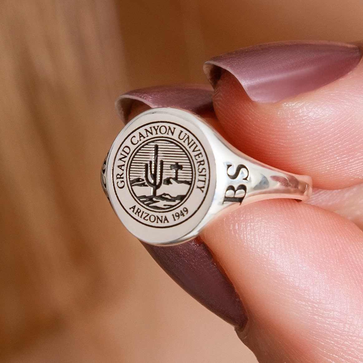 Custom College Class Ring,School Ring,Signet Ring,Graduation Ring,Personalized Ring,High School Class Ring,College Ring-JX21