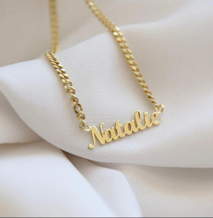 Custom Name Necklace with Curb Chain,Personalized Name Necklace,Gift For Her,JX83