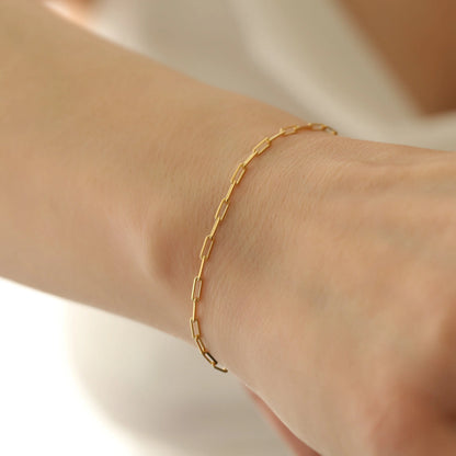 'Serenity' Paperclip Chain Bracelet