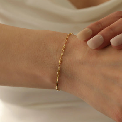 'Serenity' Paperclip Chain Bracelet