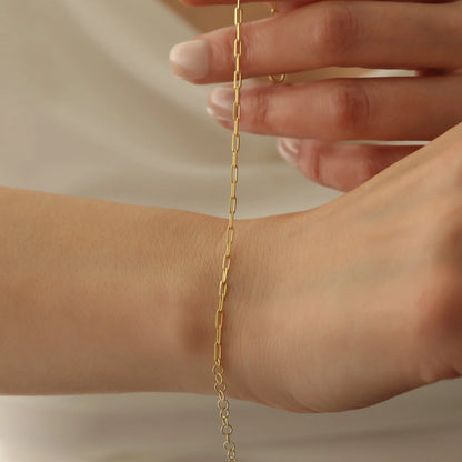 'Serenity' Paperclip Chain Bracelet