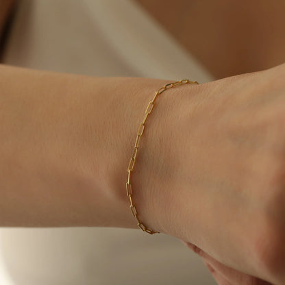 'Serenity' Paperclip Chain Bracelet